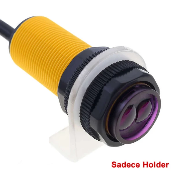 Alkatronik 18mm Çap Sensör Plastik Tutucu Pleksi Montaj Parçası Şeffaf Sabitleme Braket Holder LJ18 E18-D80NK - Resim 5