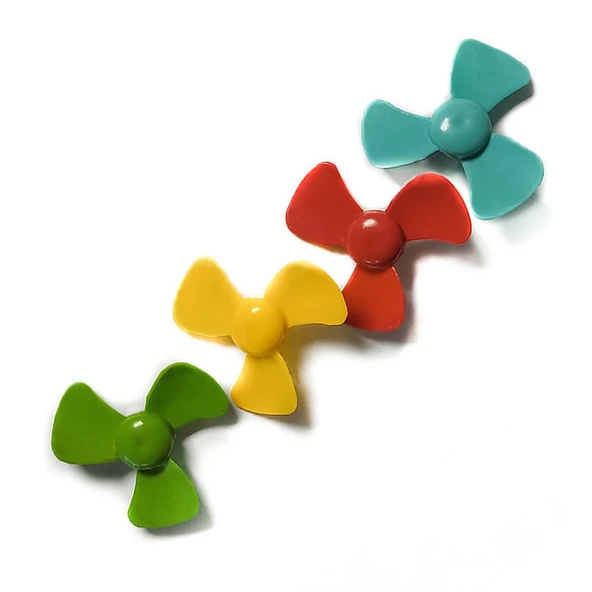Alkatronik 50mm 3 Kanat Pervane Oyuncak Pervane Rüzgar Gülü Su Botu RC DIY Motor Propeller - Resim 7