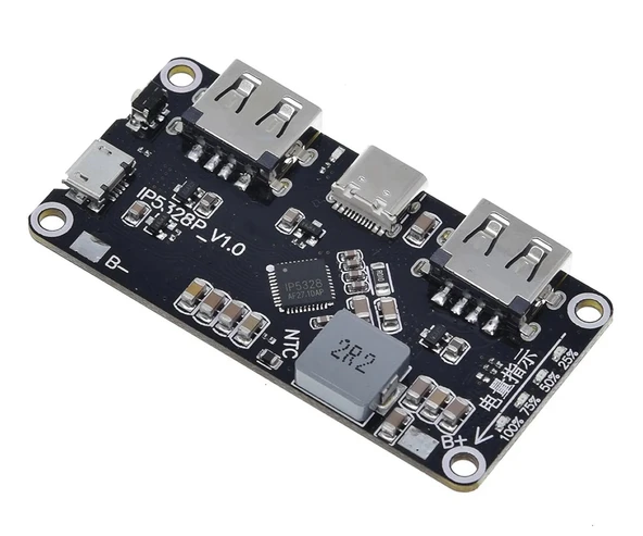 Alkatronik IP5328P Powerbank Devresi 5V 2.4A Dual Usb Çıkış QC2 QC3 Hızlı Şarj 9V 12V Çıkış Type C Micro Usb - Resim 8