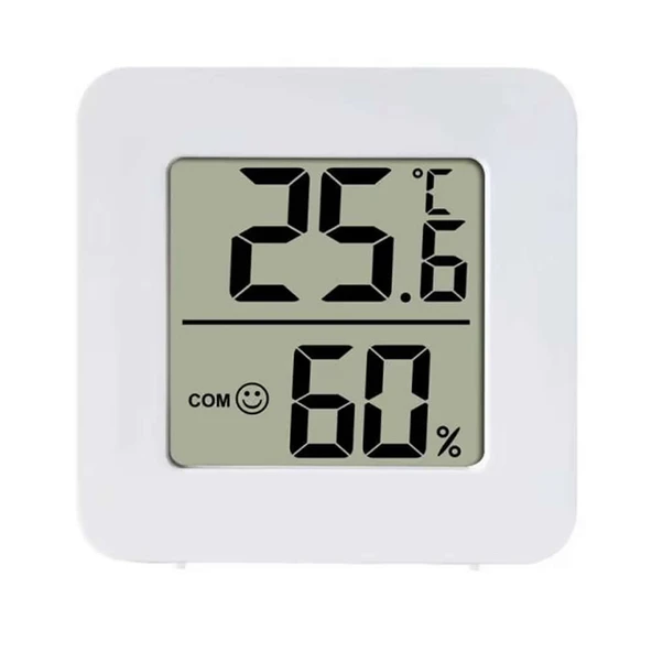 Alkatronik 45mm Mini Nem Sıcaklık Ölçer Hava Durumu Isı Gösterge Dijital Ekran Termometre Ev Oda Ofis Kuluçka