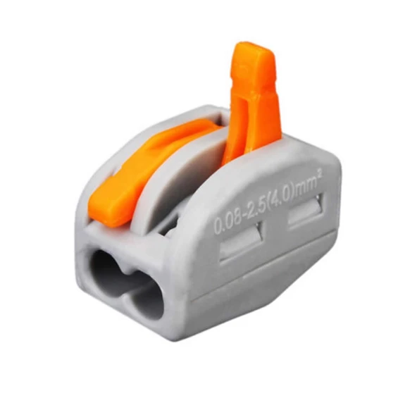 Alkatronik 2li Kolay Kablo Tel Birleştirici Konnektör Vidasız Klemens 250V 32A 1mm/4mm Elektrik Kablo Bağlantı - Resim 2