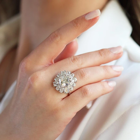 Okyanusun Kalbi Sky Diamond Gümüş Set - Resim 6