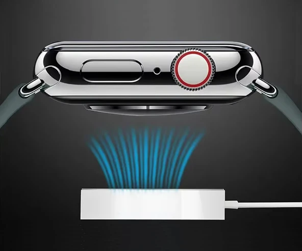 Alkatronik Watch Serisi Uyumlu Akıllı Saat Kablosuz Şarj 1 Mt Apple 1 2 3 4 5 6 7 8 9 10 Se Ultra Mıknatslı Usb - 4