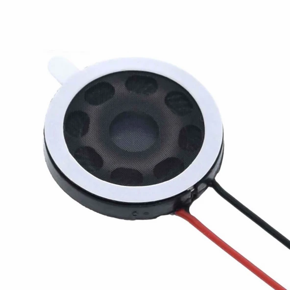 Alkatronik Hoparlör 1W 8ohm 20mm Yuvarlak 10cm Kablolu Mini 2cm Speaker Ses Müzik Amfi Ürün Müze Otomobil Tel - Resim 2