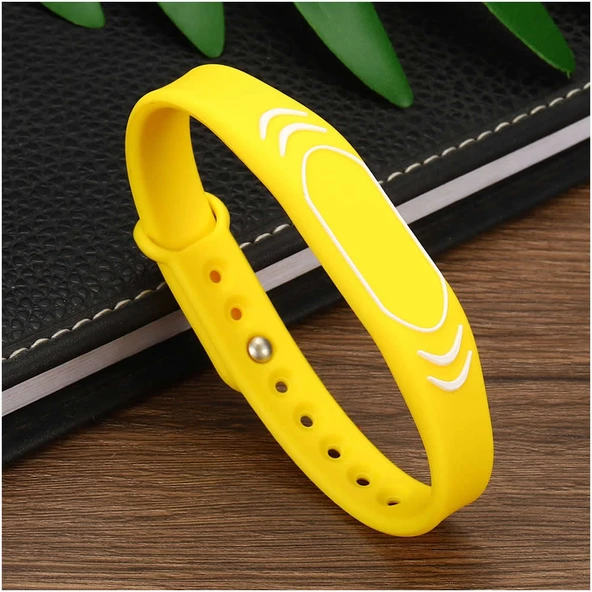 Alkatronik 125Khz Rfid Manyetik Bileklik Mavi Su Geçirmez Silikon Proximity Göstergeç 125 Khz Kapı Geçiş Perso - Resim 5