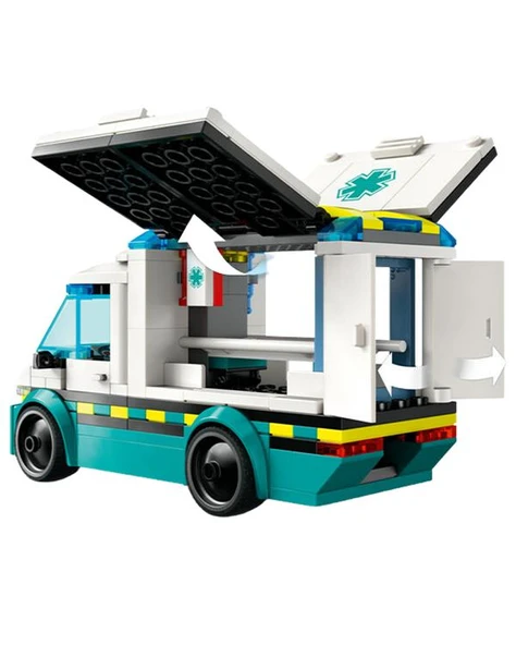 Lego City Acil Yardım Ambulansı 60451 - Resim 3