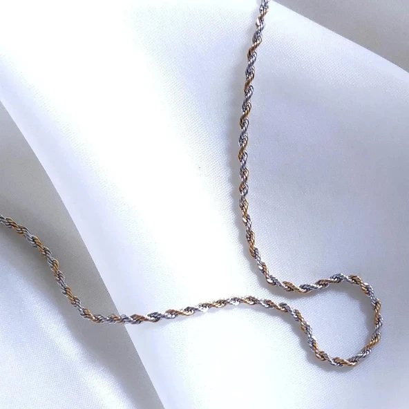 2 Renkli Burgu Çelik Zincir ürün görseli