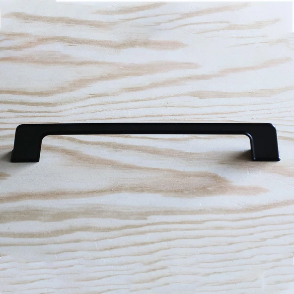 10 Adet Berra Kulp 160 mm Siyah Metal Mutfak Mobilya Çekmece Mutfak Dolap Dolabı Kapak Kulbu 16 cm - Resim 4