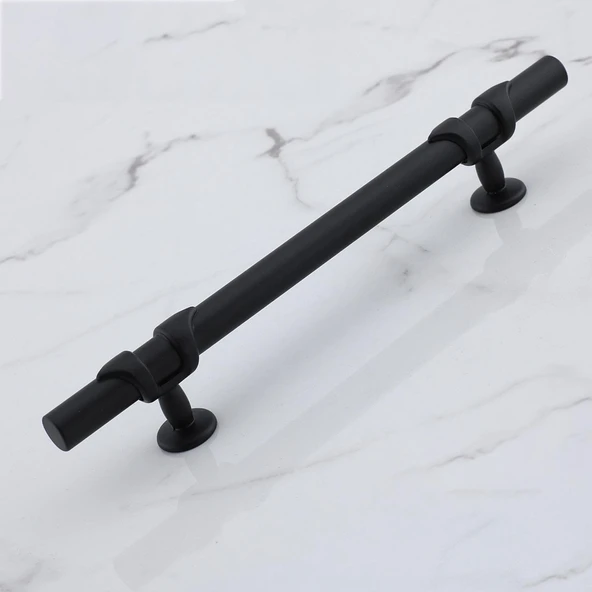 10 Adet Maça Siyah Metal Kulp 128 mm-12,8 cm Mobilya Çekmece Mutfak Dolabı Dolap Kulplar Kulbu Kulpu - 4