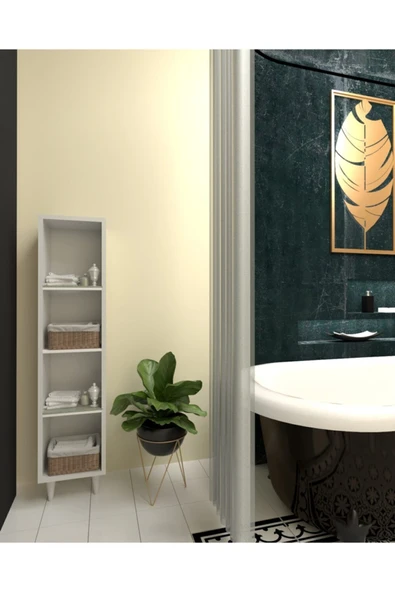 Dewoody Kitaplık Banyo Ve Mutfak Dolabı Çok Amaçlı Dolap - 3