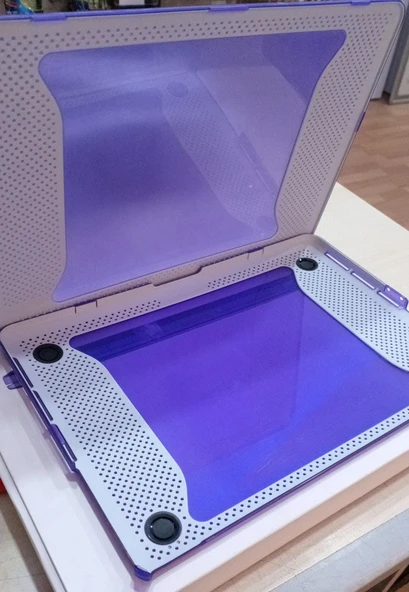 13'' MacBook Air için Tech21 impact snap case (plastik Kılıf) ( Mor renk ) - 4