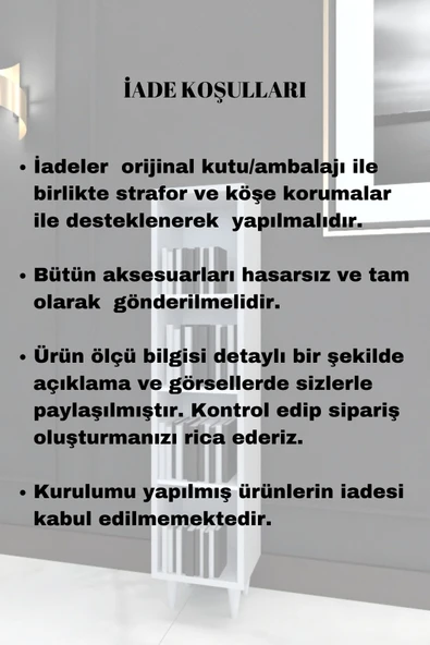 Dewoody Kitaplık Banyo Ve Mutfak Dolabı Çok Amaçlı Dolap - 5