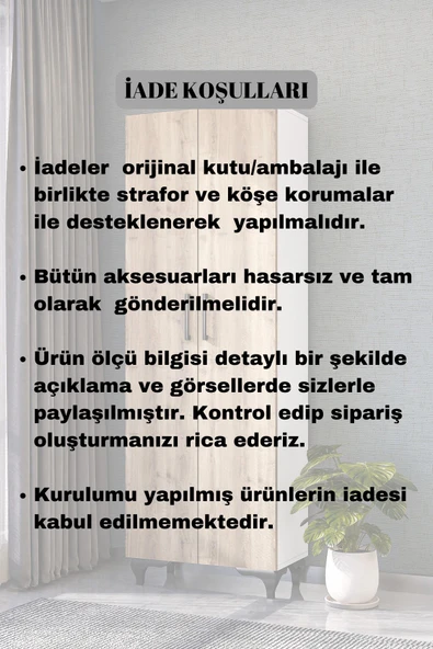 Dewoody 8 Raflı Kalın Raflı Çok Amaçlı Mutfak Banyo Dolabı - 5