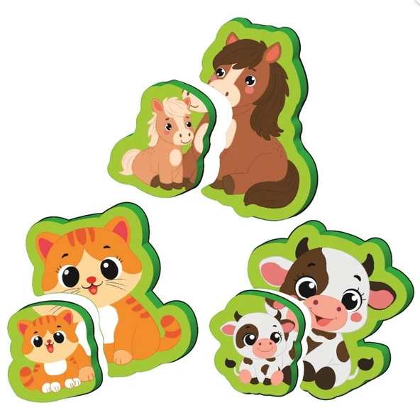 Y.Z. 6-16 Ay Ilk Pofidik Magnet Puzzle - Çiftlik Hayvanları - 3