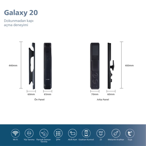 Emaks Prime Akıllı Kilit GALAXY20 - 6