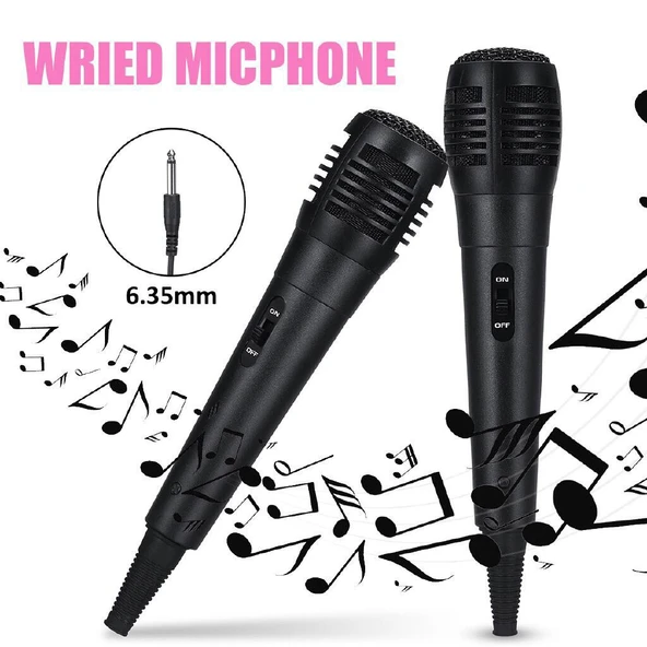 Karaoke için Uyumlu El Mikrofonu Kablolu 3mt Dinamik D05 - 4
