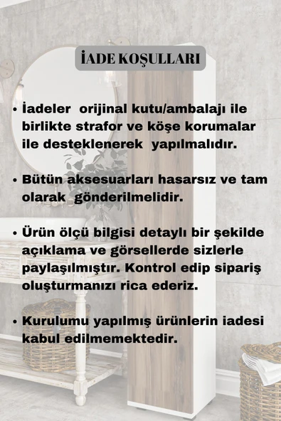 Dewoody Çok Amaçlı 5 Bölmeli Banyo Kiler Mutfak Dolabı - 4
