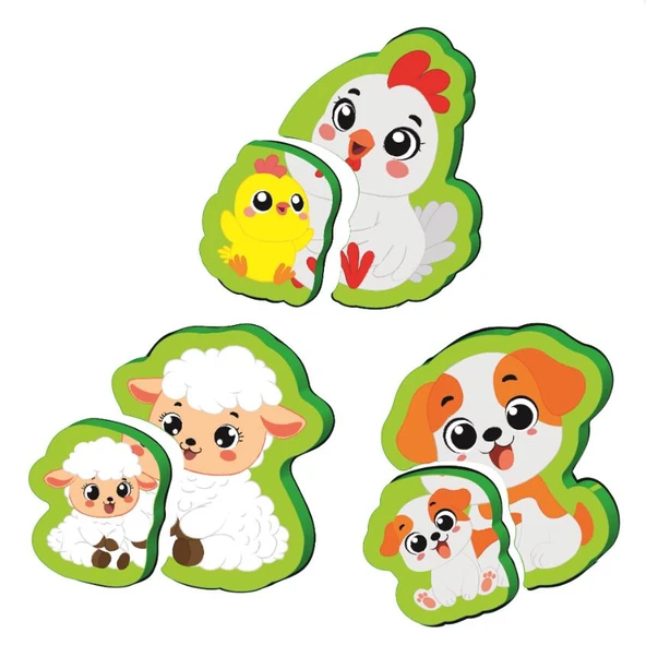 Y.Z. 6-16 Ay Ilk Pofidik Magnet Puzzle - Çiftlik Hayvanları - 2