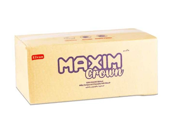 Maxim Crown Kakaolu Bisküvi 10 Gr. 24 lü 6 Paket (1 Koli) - Resim 2