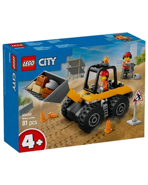 Lego City Sarı Tekerlekli İnşaat Yükleyicisi 60450