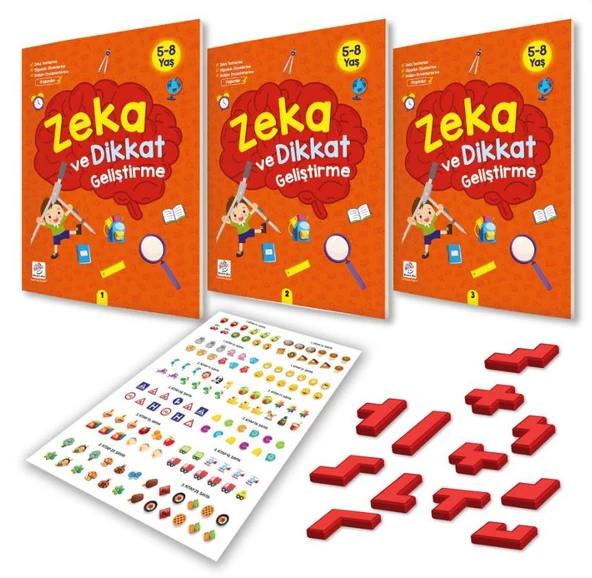Y.Z. 5-8 Yaş Zeka ve Dikkat Geliştirme Seti (Zeka Testleri, Dil Gelişimi, İnce Motor, Mantıksal Düşünme, Bilişsel Beceriler) - 2