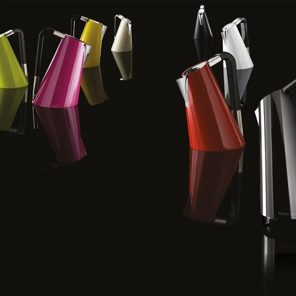 Bugatti Vera Elektronik Sıcaklık Ayarlı Parlak Kırmızı Su Isıtıcısı - 2