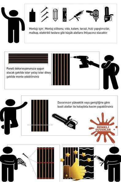 Renkli Duvarlar Gold Aynalı Akustik Duvar Paneli 50x50cm Ceviz 8mm Mdf 4mm Keçe Isı Yalıtımı Ofis Salon Elit Tasarım - Resim 4