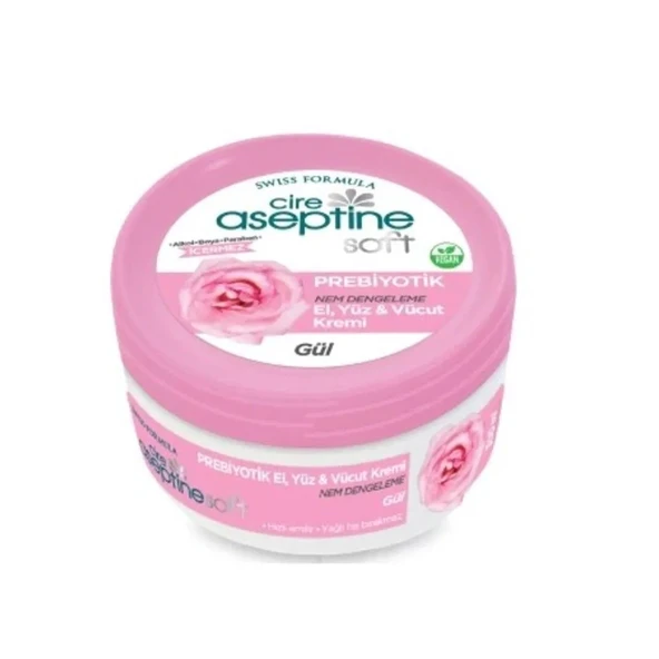 Cire Aseptine Soft Prebiyotik Gül Özlü Nemlendirici Krem 100 ml + 30 ml - 2