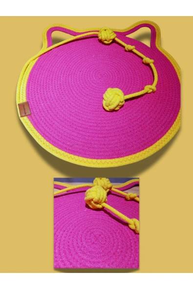 KEDİ TIRMALAMA MATI + YUVA ÖZEL EL YAPIMI Ç.130CM Y.30CM KAPI GİRİŞİ 13X10 2 Lİ SET - 5