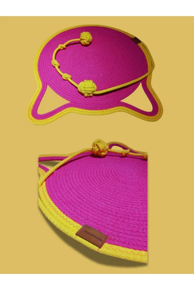 KEDİ TIRMALAMA MATI + YUVA ÖZEL EL YAPIMI Ç.130CM Y.30CM KAPI GİRİŞİ 13X10 2 Lİ SET - 4