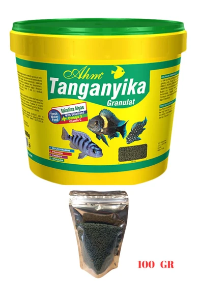 Tanganyika Granulat Bitkisel Ciklet Yemi 100 gr