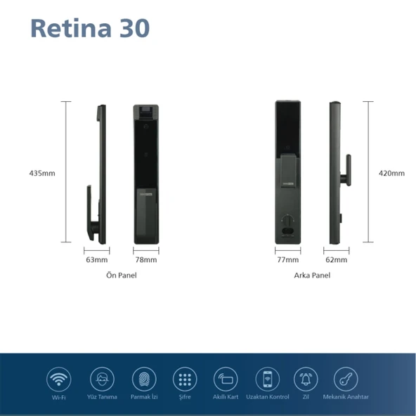 Emaks Prime Akıllı Kilit Retina30 - 3