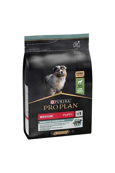 Medium Puppy Sensitive Digestion Kuzulu Orta Irk Yavru Köpek Maması 3 Kg