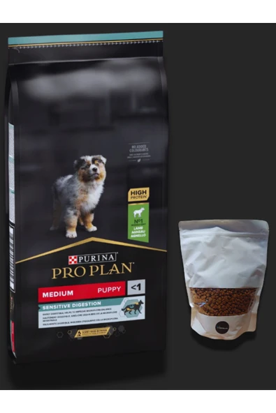 Proplan Puppy Lamb Kuzu Etli Yavru Köpek Maması 1 kg Doypack ve Kilitli PAKET