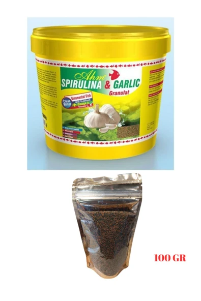 Marin Spirulina Garlic Sarımsaklı Yem 100 gr