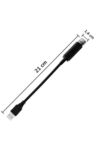 MADEPAZAR Kırmızı Ayak Altı Tavan Led Araç Içi Aydınlatma Oto Araba Iç Disko Ayarlanır Usb Lamba Işık - 3