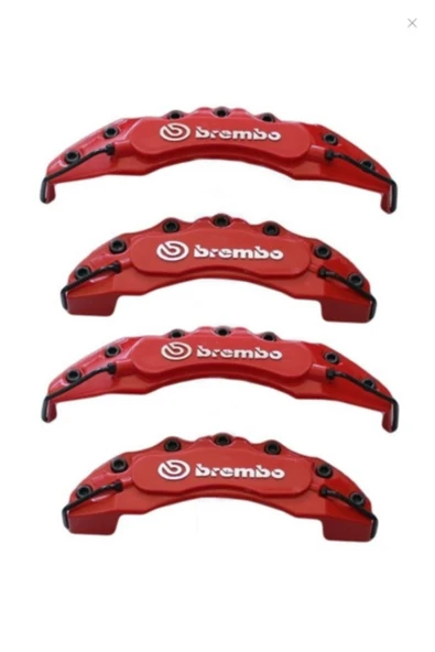 Brembo Seat Exeo Uyumlu Brembo Kırmızı Kaliper Kapağı 4lü Yağ Hortumlu ürün görseli 1