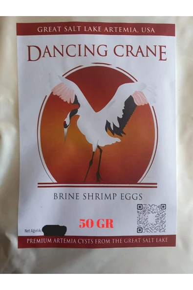 ARTEMİA YUMURTASI Dancing Crane Amerikan Artemiası 50 Gr