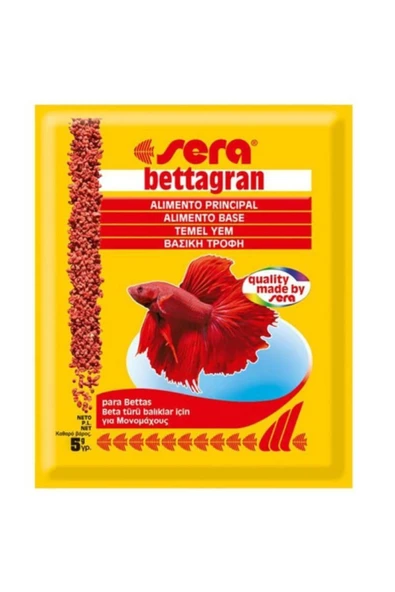 Bettagran Betta Balıkları Için Poşet Yem 5 Gr