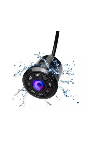 İR Geri Görüş Park Kamerası Mesafe Çizgili Ir Gece Görüşlü Su Geçmez+5 Mt Kablo - 3