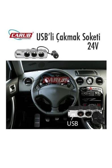 Carub Çakmaklık Çoğaltıcı 24v + Usb - 2