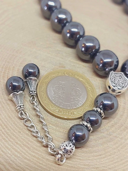 Hematit Taşı 17lik Efe Tesbih 11mm (55996) - Resim 3