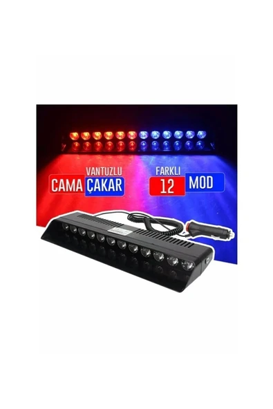 BerSet S12 ÇAKAR LED VANTUZLU 12 LEDLİ ÇAKAR