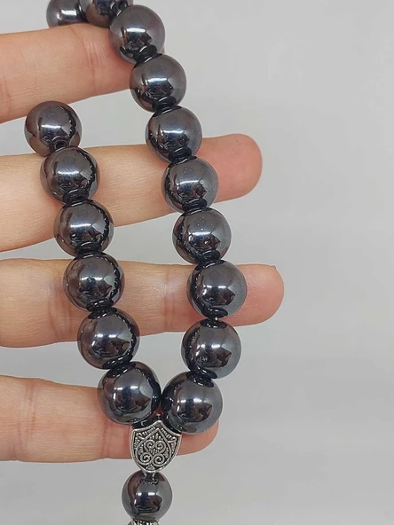 Hematit Taşı 17lik Efe Tesbih 11mm (55996) - Resim 2
