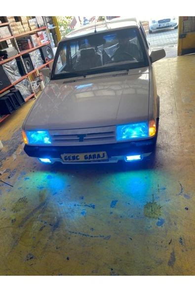 GENÇ GARAJ Tofaş Için H3 Buz Mavi Sis Led Zenon - 4
