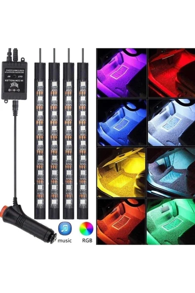 GÜRHAN SHOP Chevrolet Cruze UygunAyak Altı Led 12 Ledli Lamba Sese Duyarlı Led Müziğe Duyarlı Led