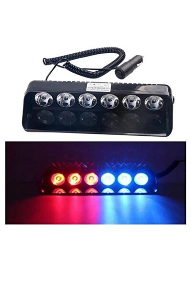Havens S6 Çakar Cam Içi Vantuzlu 6 Ledli Çakmaklık Girişli