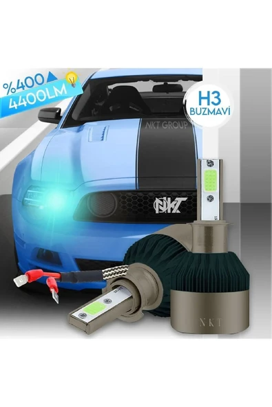 Tiger Marketing H3 Ice Blue Buz Mavi Led Xenon Far Ledi Led Zenon Far Ampulü - 2