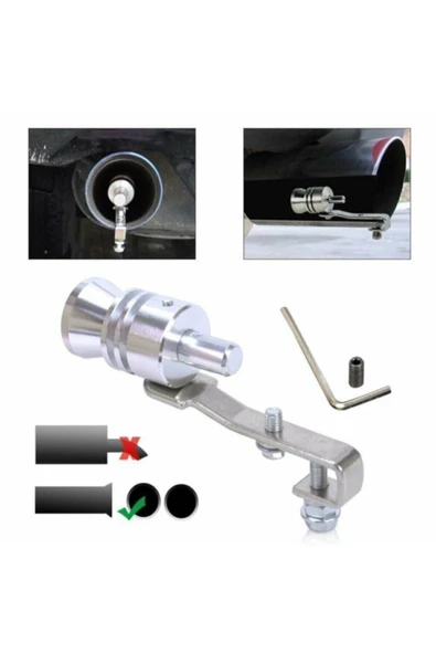APEXİ Egzoz Ucu Turbo Islık Sesi Çıkaran Aparat - 3