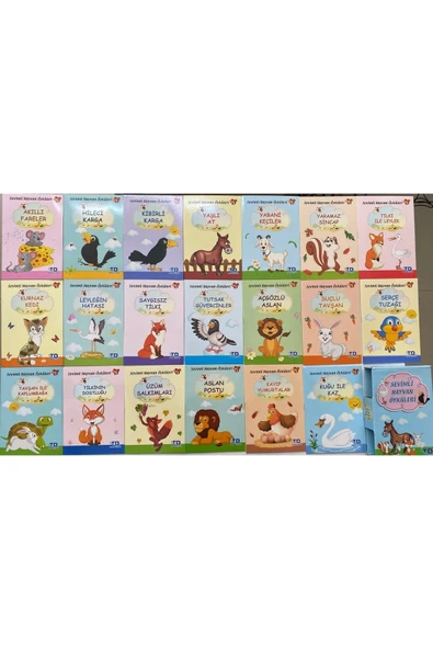 Tandem Yayınları Sevimli Hayvan Öyküleri 20 Kitap Kutulu Okuma Seti 1. VE 2.SINIF - 2
